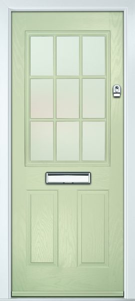 Lytham 9 Grid pebble grey satin